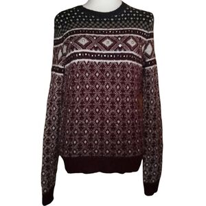 Abercrombie & Fitch Fair Isle Bling Chest Wool Blend Sweater Size Small